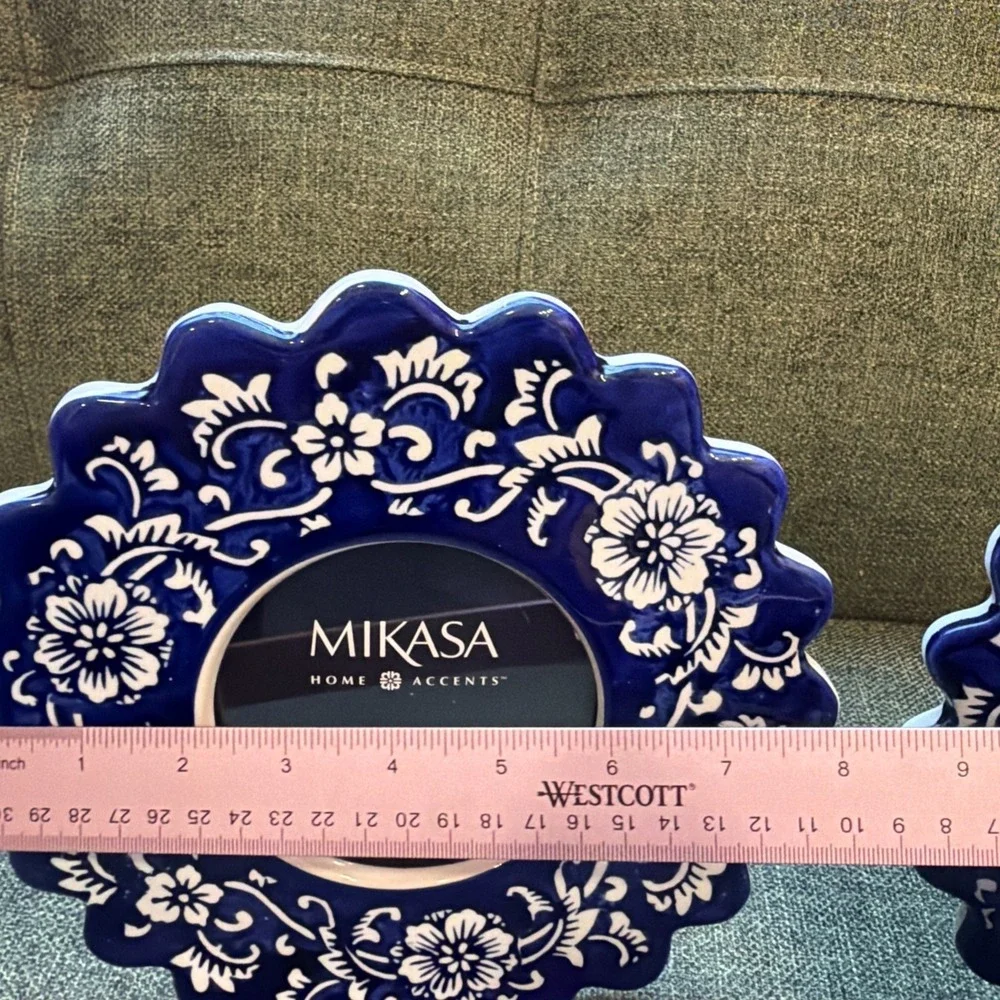 Mikasa‎ Home Accents Blue White Floral 4